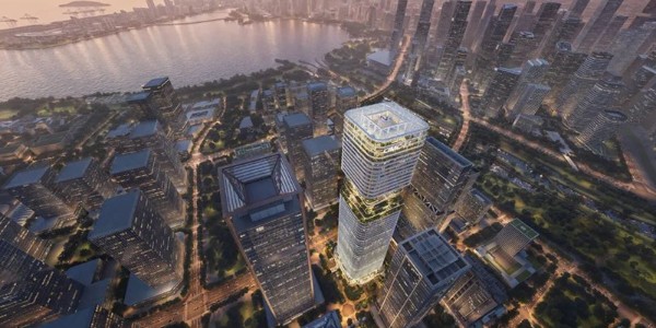 270米高的摩天大楼——深圳中集大厦垂直花园